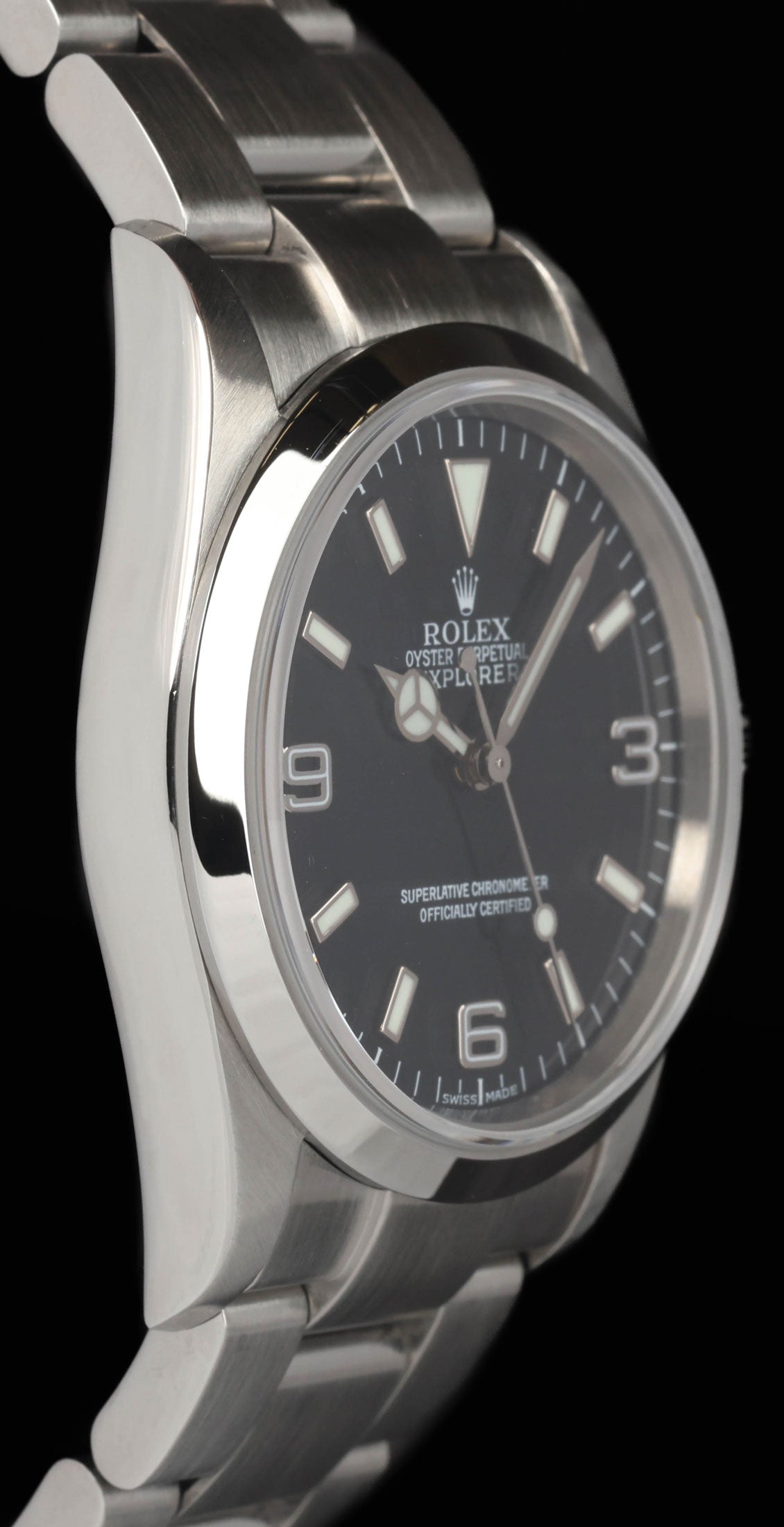 Pre-owned vintage Rolex Explorer I 114270 36mm 2004 Box & Papers | Crown Vintage Watches