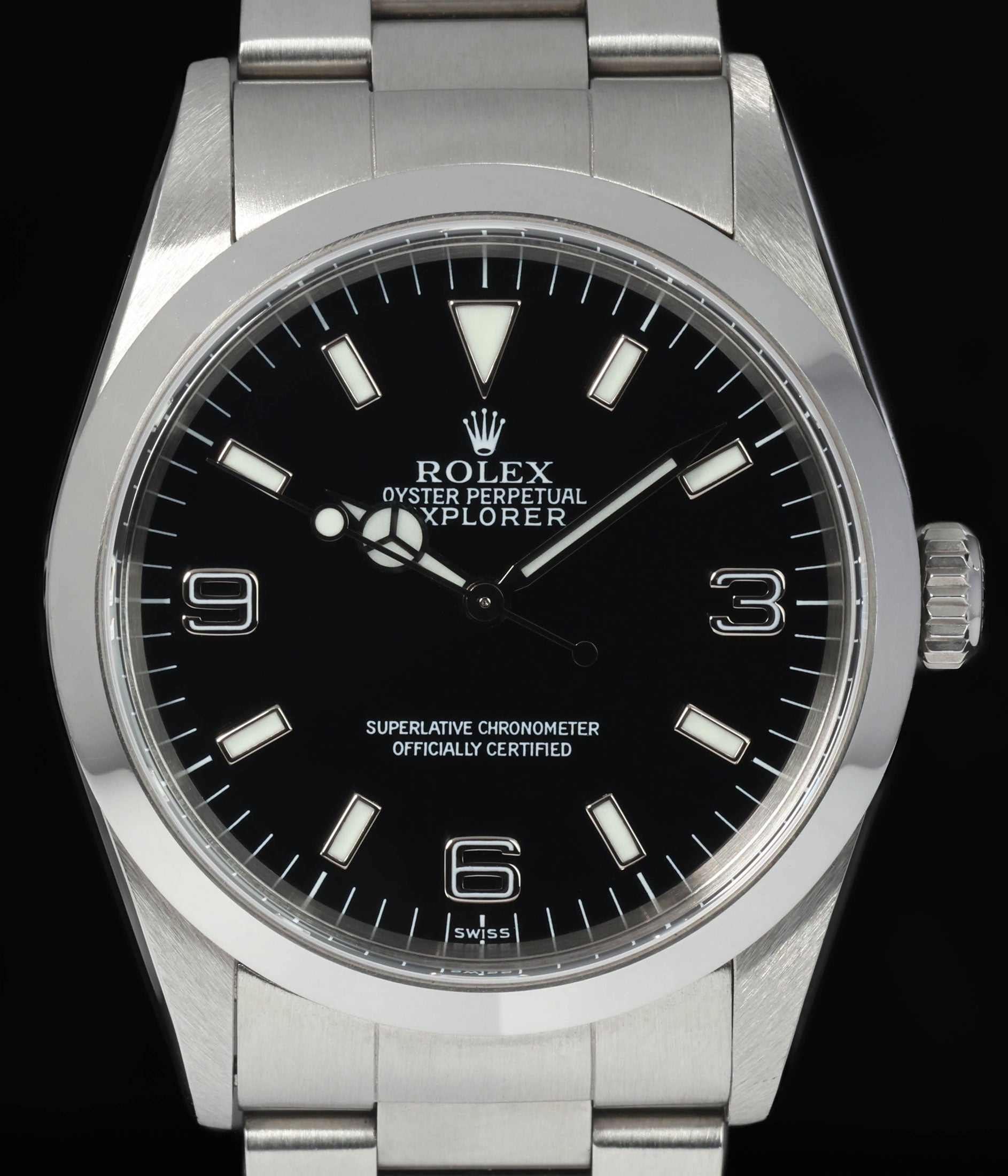Pre-owned vintage Rolex Explorer I 14270 36MM 1999 | Box & Papers | Crown Vintage Watches