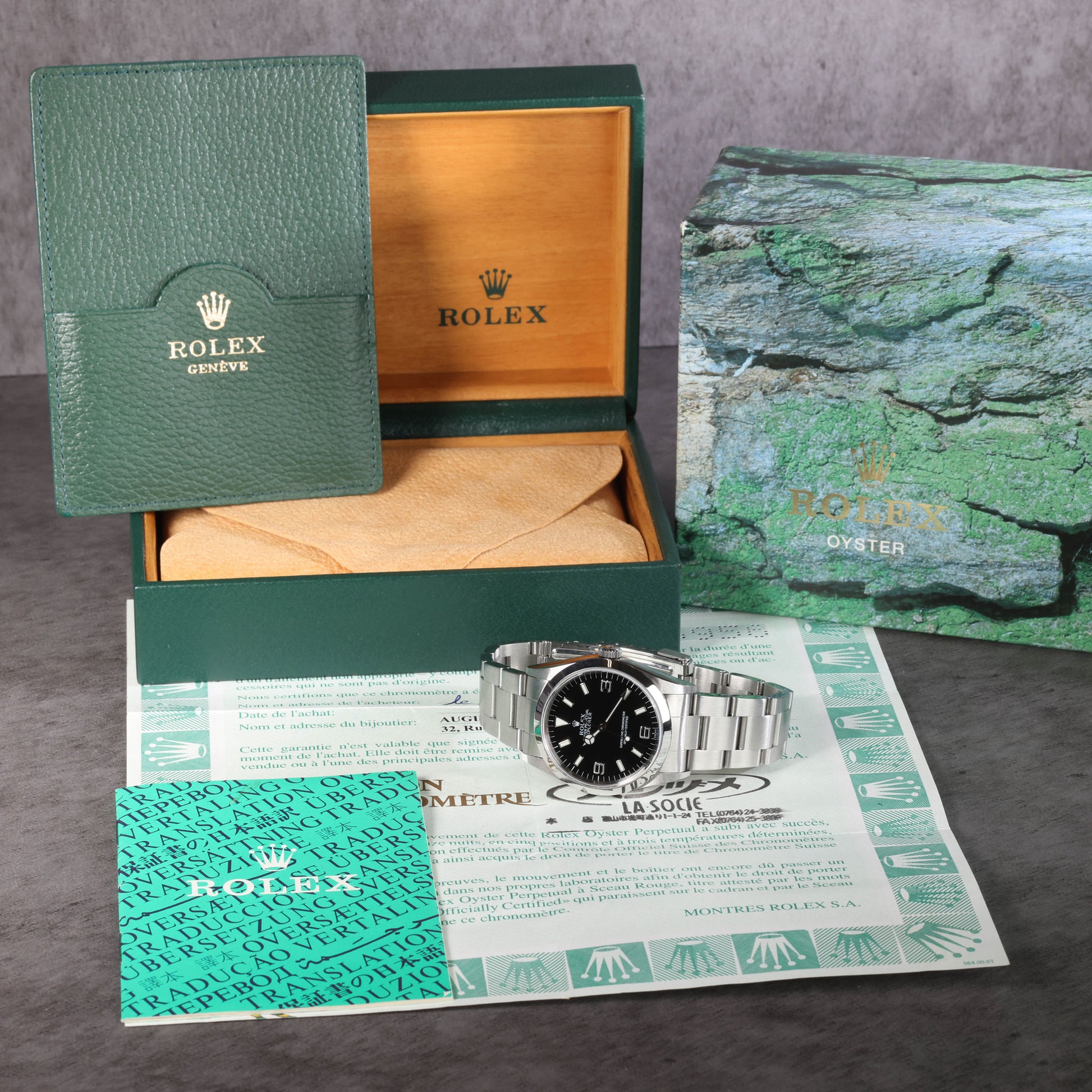 Pre-owned vintage Rolex Explorer I 14270 36MM 1999 | Box & Papers | Crown Vintage Watches