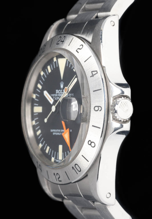 Preowned vintage Rolex Explorer II 1655 40mm MK5 1981 Crown Vintage Watches