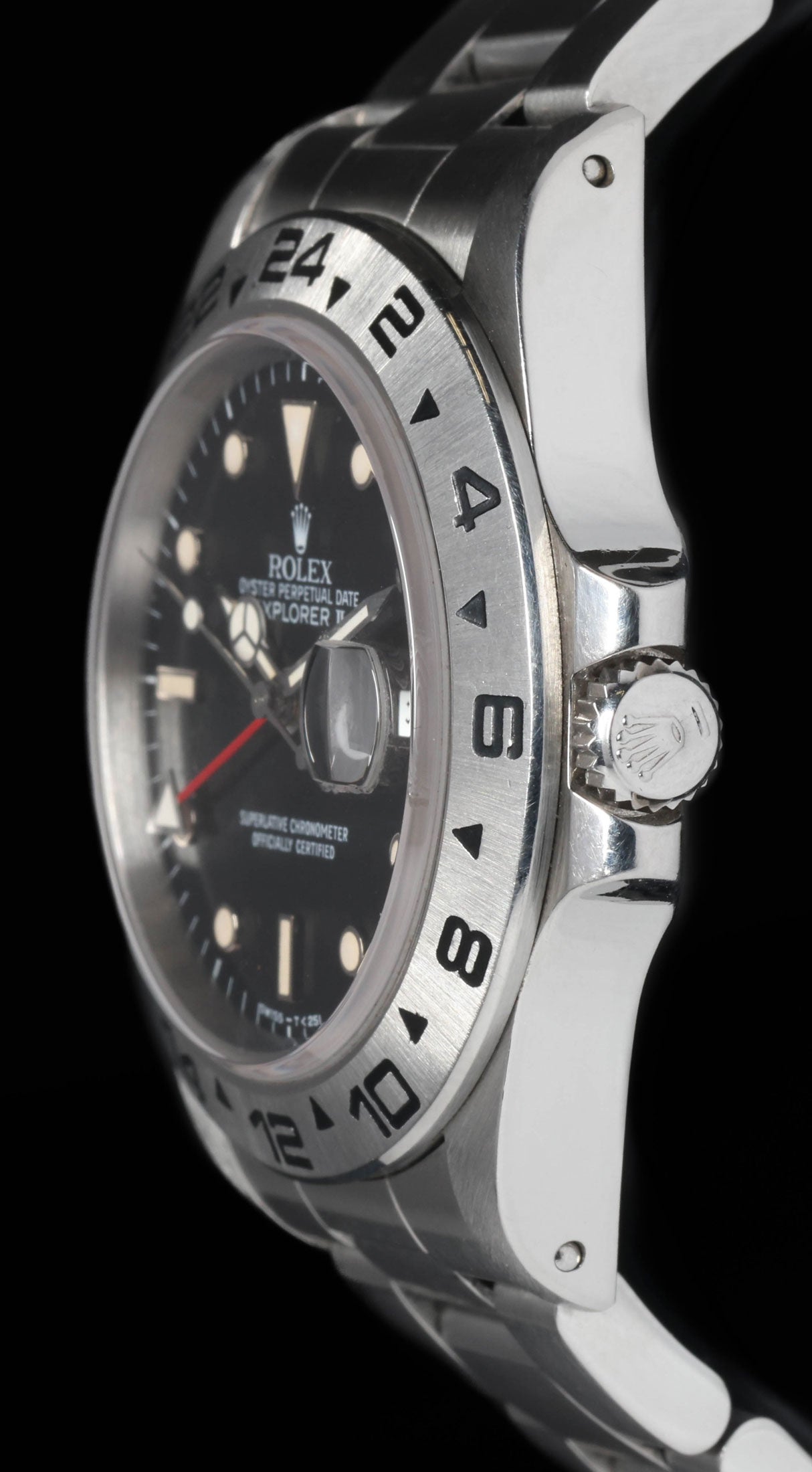 Pre-owned vintage Rolex Explorer II 16550 'Stardust Dial' 40mm 1985 | Crown Vintage Watches