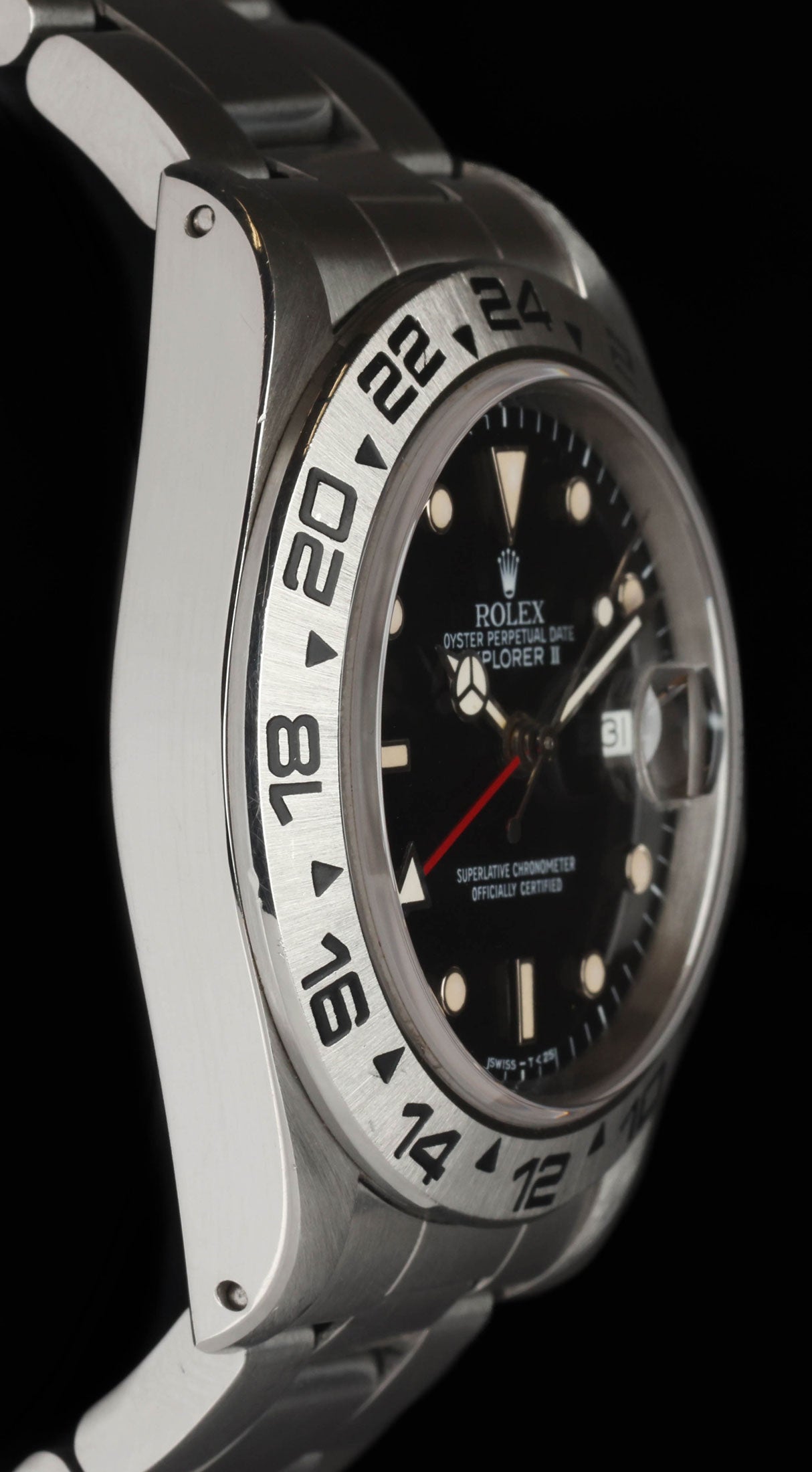 Pre-owned vintage Rolex Explorer II 16550 'Stardust Dial' 40mm 1985 | Crown Vintage Watches