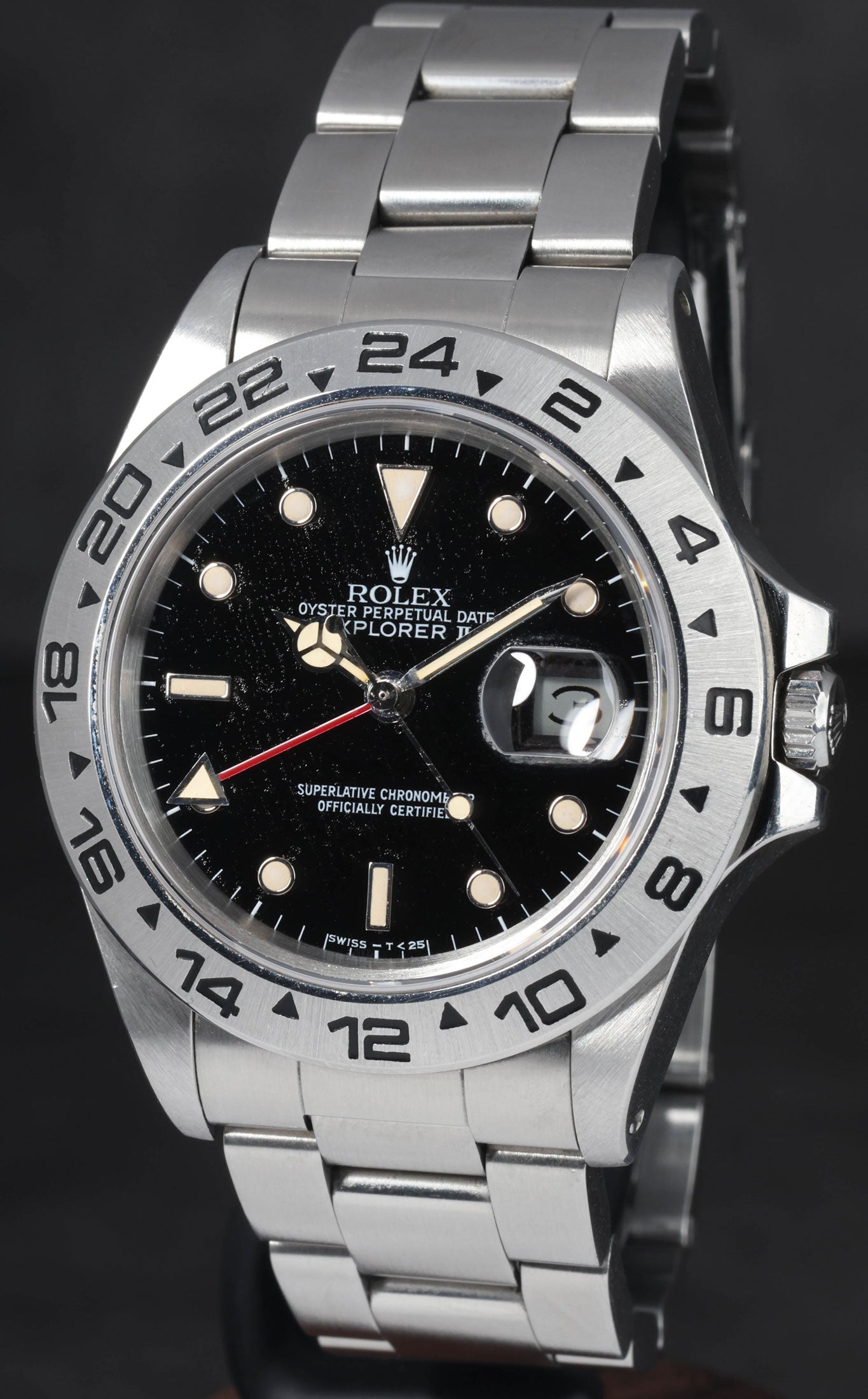 Pre-owned vintage Rolex Explorer II 16550 'Stardust Dial' 40mm 1985 | Crown Vintage Watches