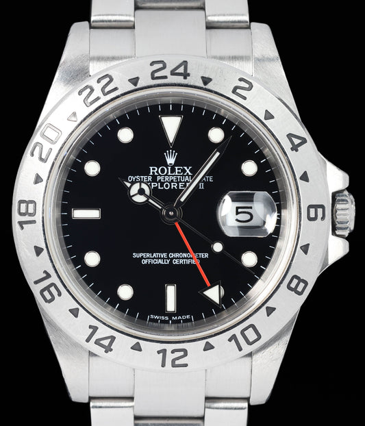 Preowned Rolex Explorer II 16570 Black 40mm 2004 | Crown Vintage Watches