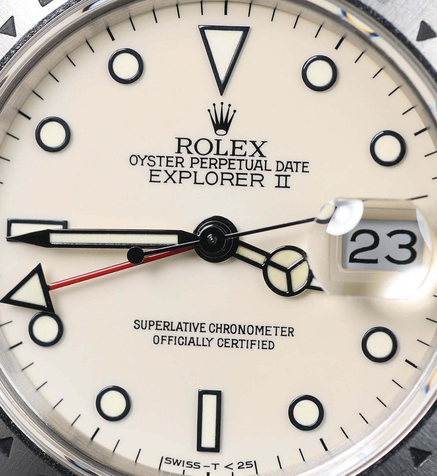 Pre-owned vintage Rolex Explorer II 16570 'Panna Dial' 40MM 1991 | Crown Vintage Watches