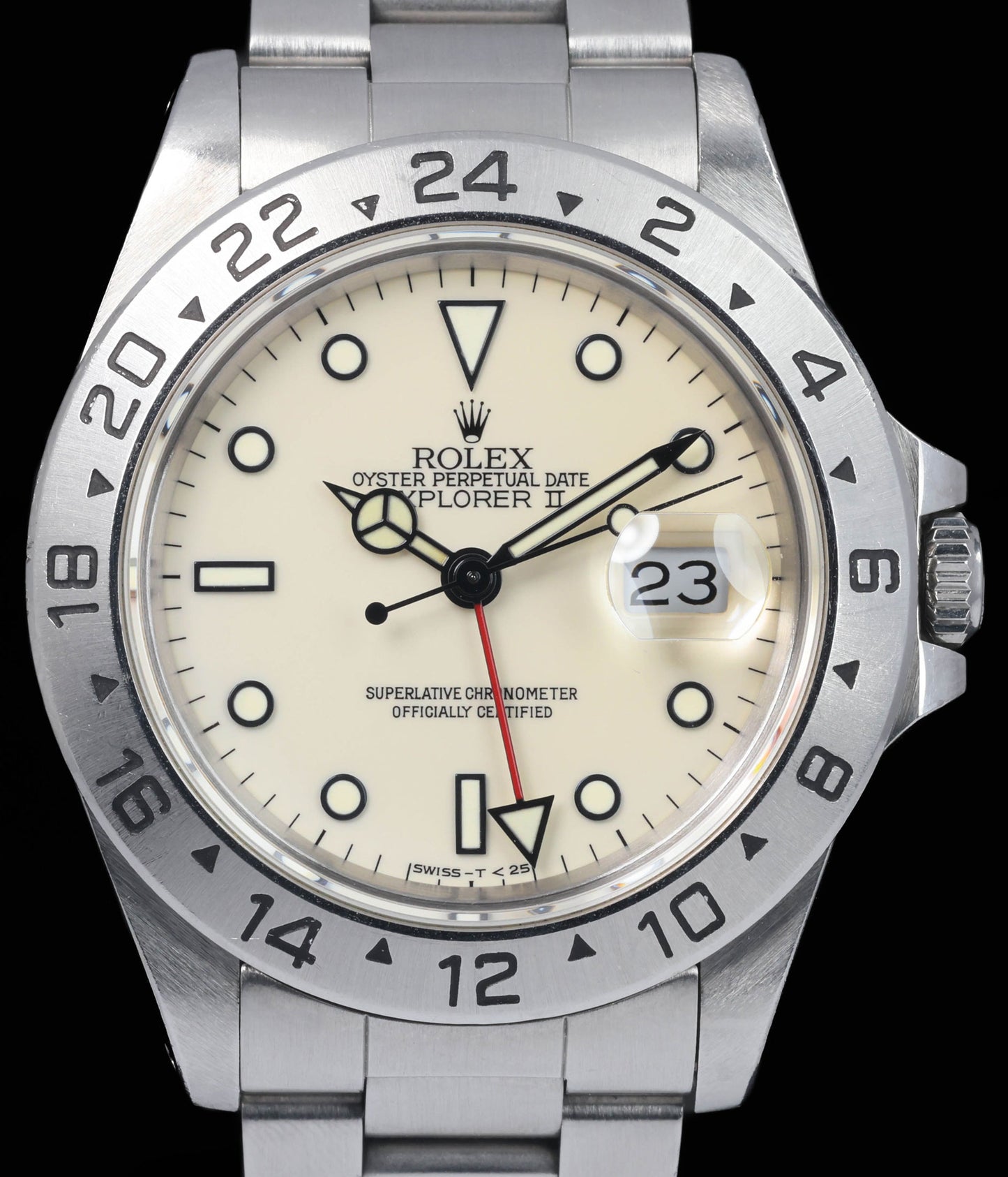 Pre-owned vintage Rolex Explorer II 16570 'Panna Dial' 40MM 1991 | Crown Vintage Watches