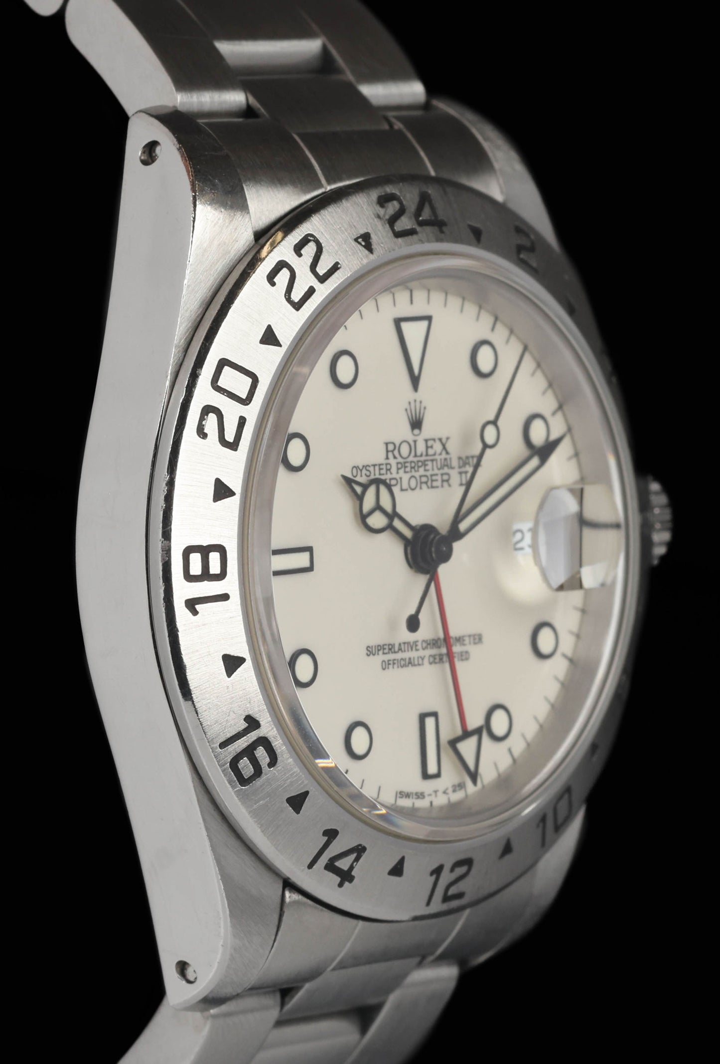 Pre-owned vintage Rolex Explorer II 16570 'Panna Dial' 40MM 1991 | Crown Vintage Watches