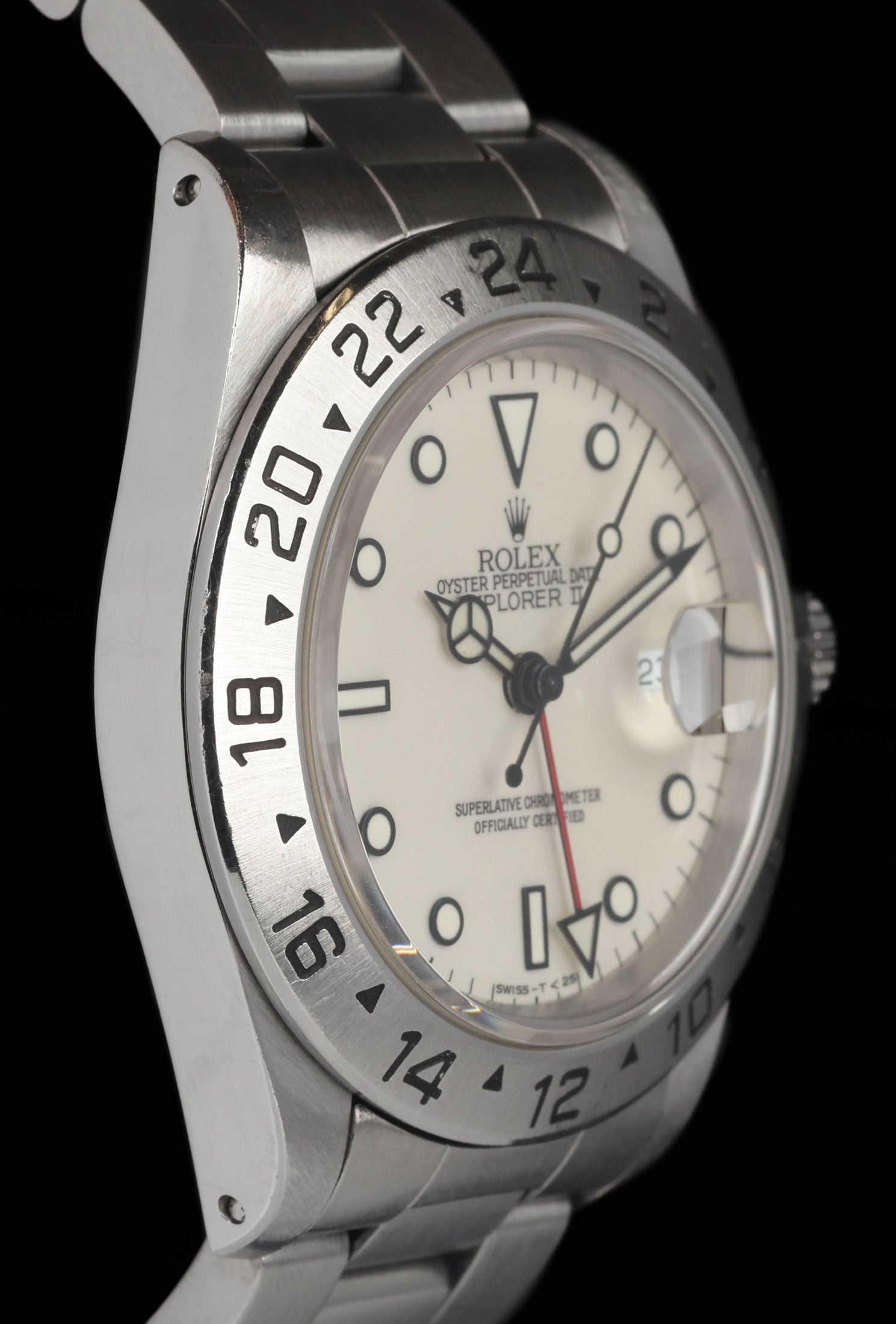 Pre-owned vintage Rolex Explorer II 16570 'Panna Dial' 40MM 1991 | Crown Vintage Watches