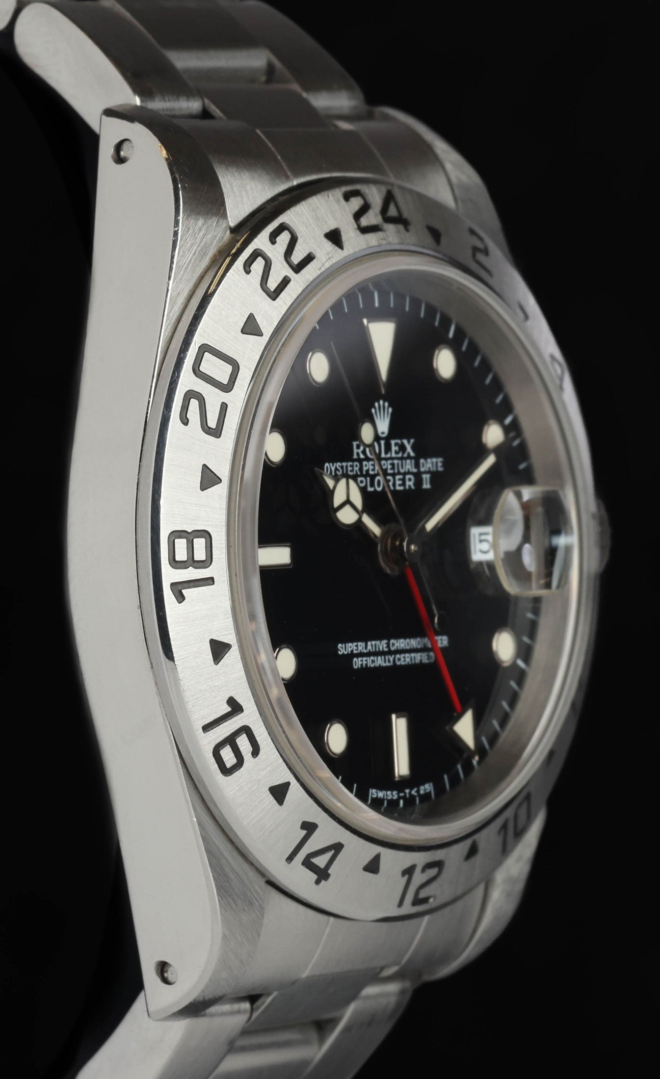 Pre-owned vintage Rolex Explorer II 'Black' 16570 40mm 1997 Box and Papers | Crown Vintage Watches