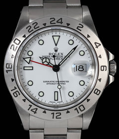 Rolex Explorer II Polar 40MM 16570 1999 Box, Papers & RSC Card