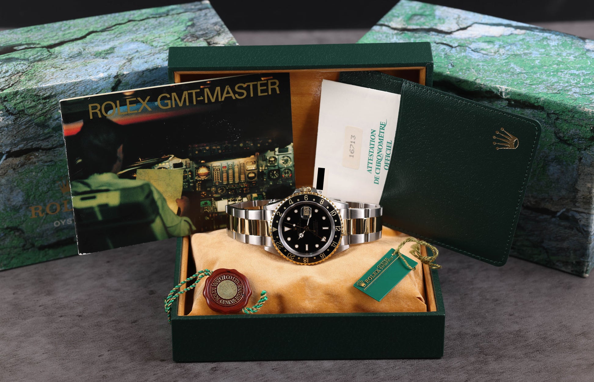 Vintage Rolex GMT Master 16713 40mm 'Two-Tone' 1994 | Crown Vintage Watches