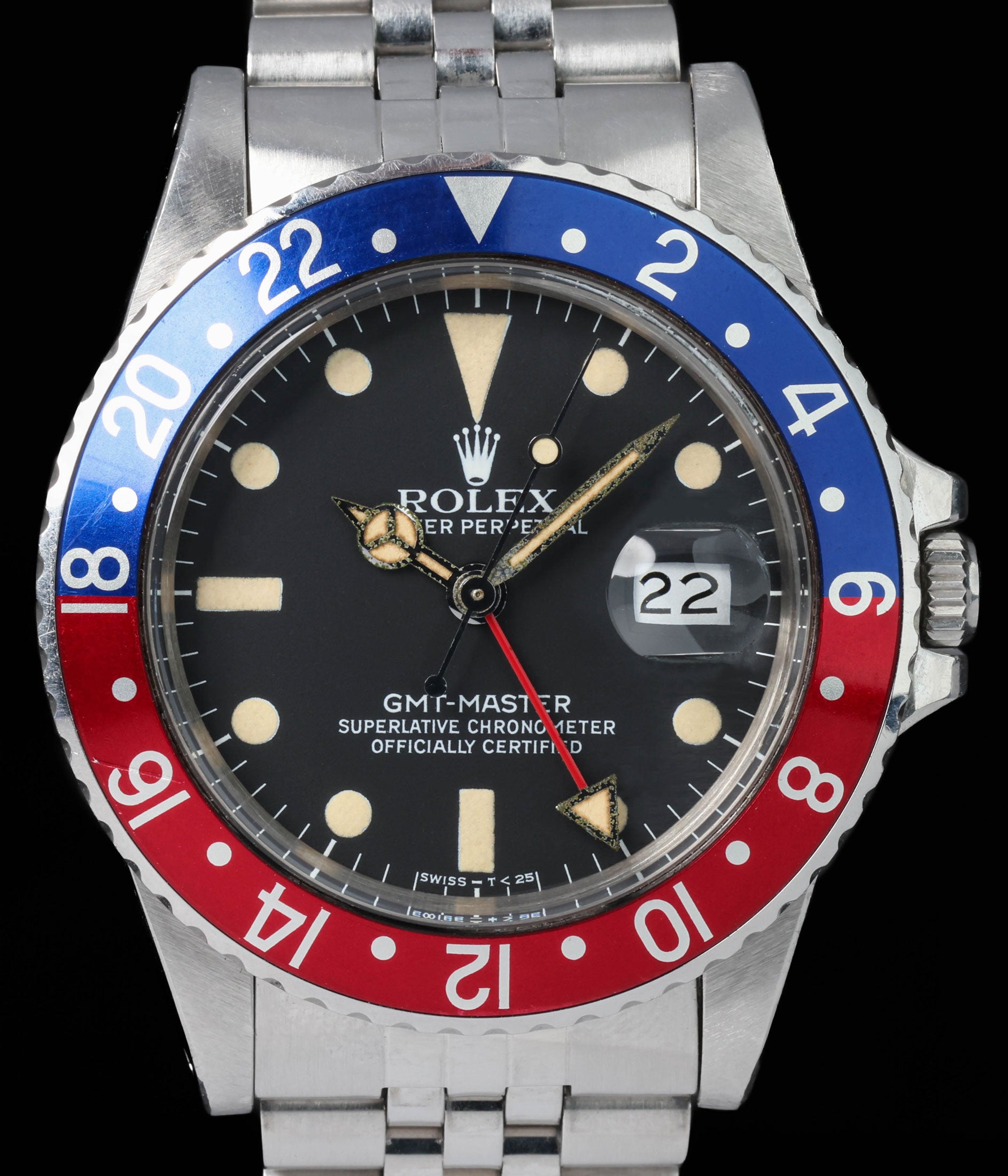 Pre-owned vintage Rolex GMT Master 16750 40MM 1982 Box & Booklet | Crown Vintage Watches
