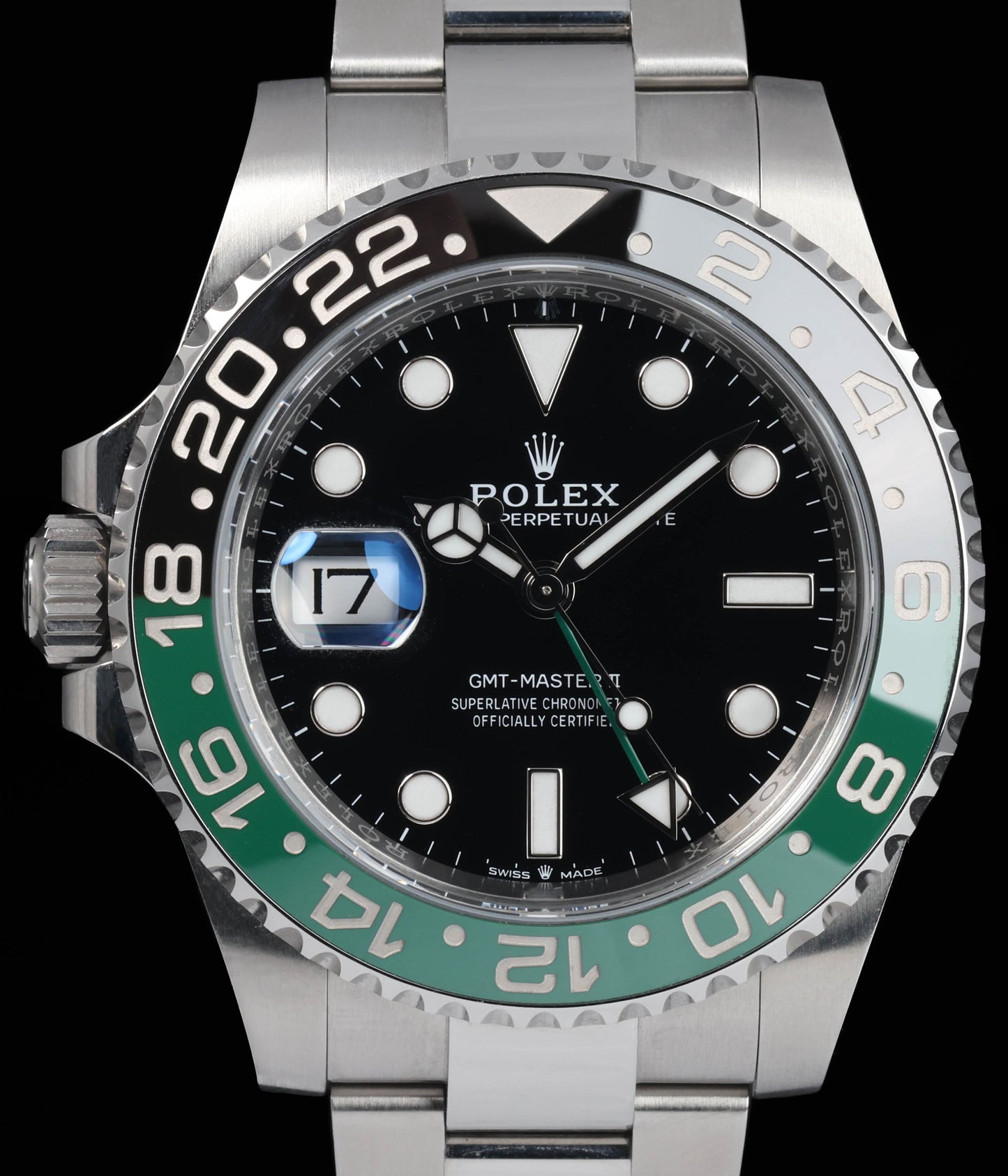 Pre-owned vintage Rolex GMT Master II 126720VTNR 'Sprite' 40mm 2024 Box and Papers | Crown Vintage Watches