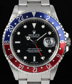 Rolex GMT Master II 16710 'Pepsi' 40MM 1999 Box & Papers