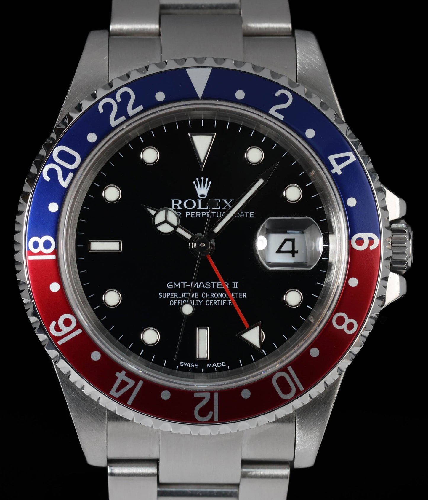 Pre-owned vintage Rolex GMT Master II 16710 T 40mm 'Pepsi' 2003 | Crown Vintage Watches