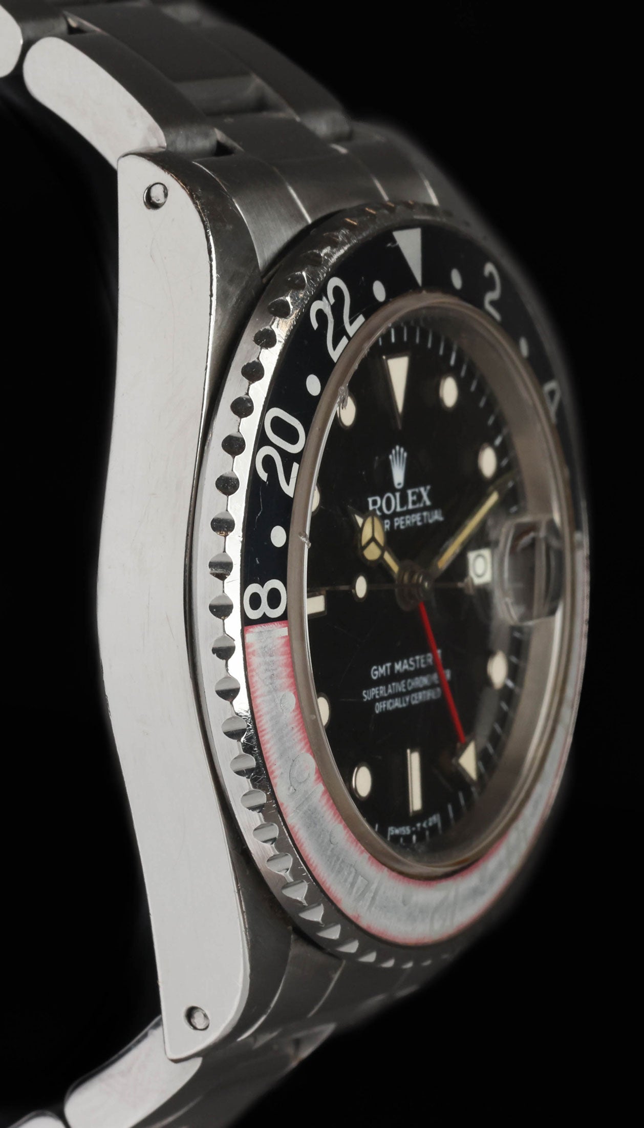 Pre-owned vintage Rolex GMT Master II 16760 'Fat Lady' Spider Dial 40MM  | Crown Vintage Watches