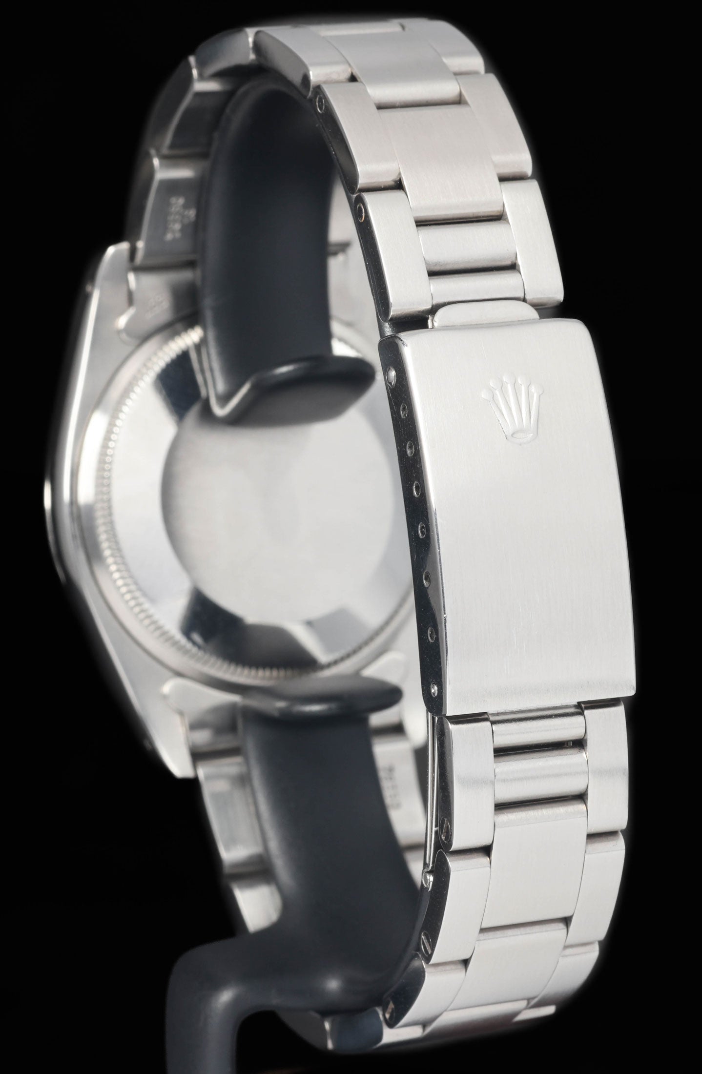 Preowned vintage Rolex Oyster Perpetual Date 1500 Blue Dial 34MM 1978 | Crown Vintage Watches