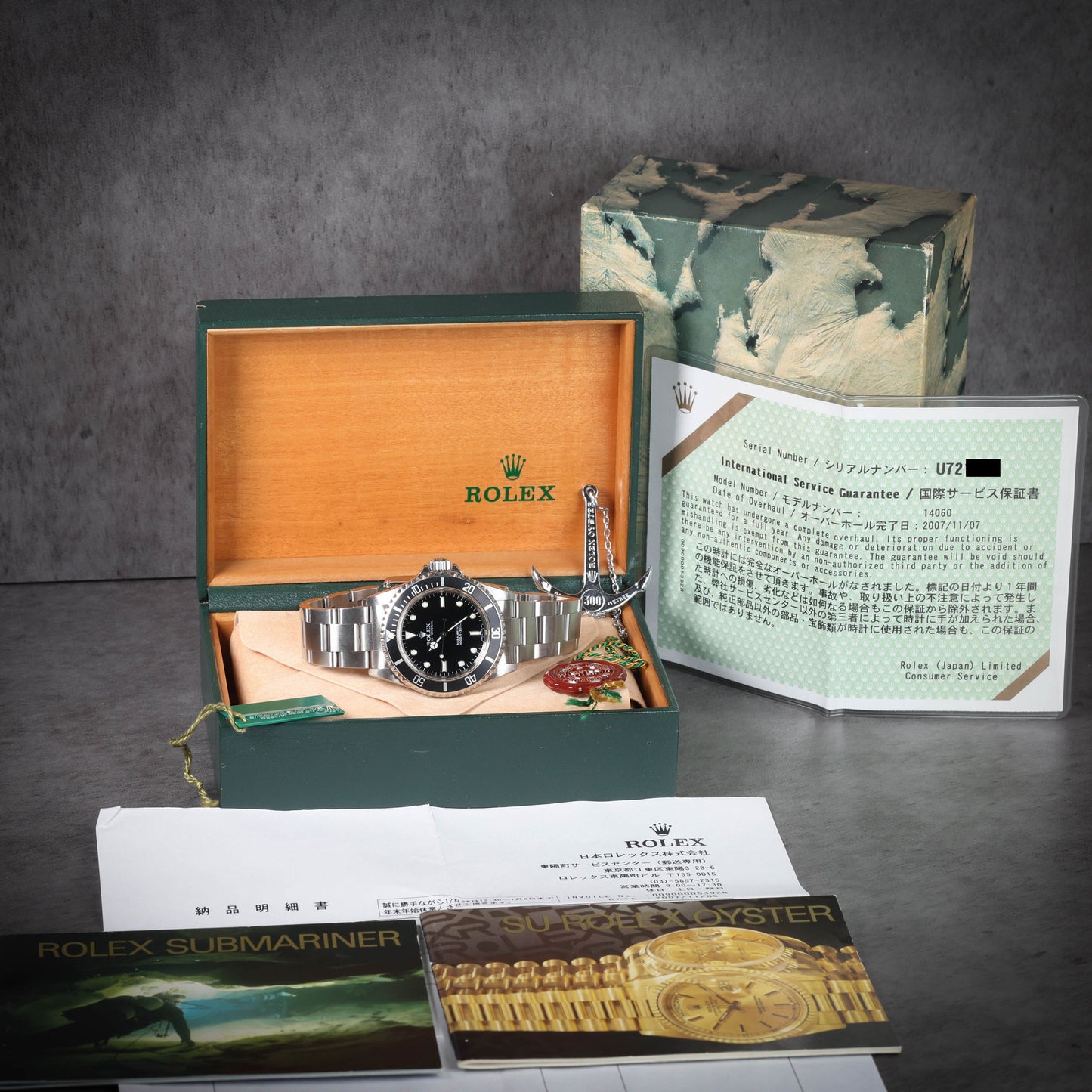 Preowned vintage Rolex Submariner 14060 40mm 1997 Box, Booklets & RSC | Crown Vintage Watches