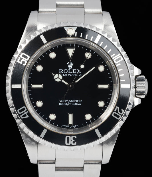 Preowned vintage Rolex Submariner 14060M 40MM 2000 | Crown Vintage Watches