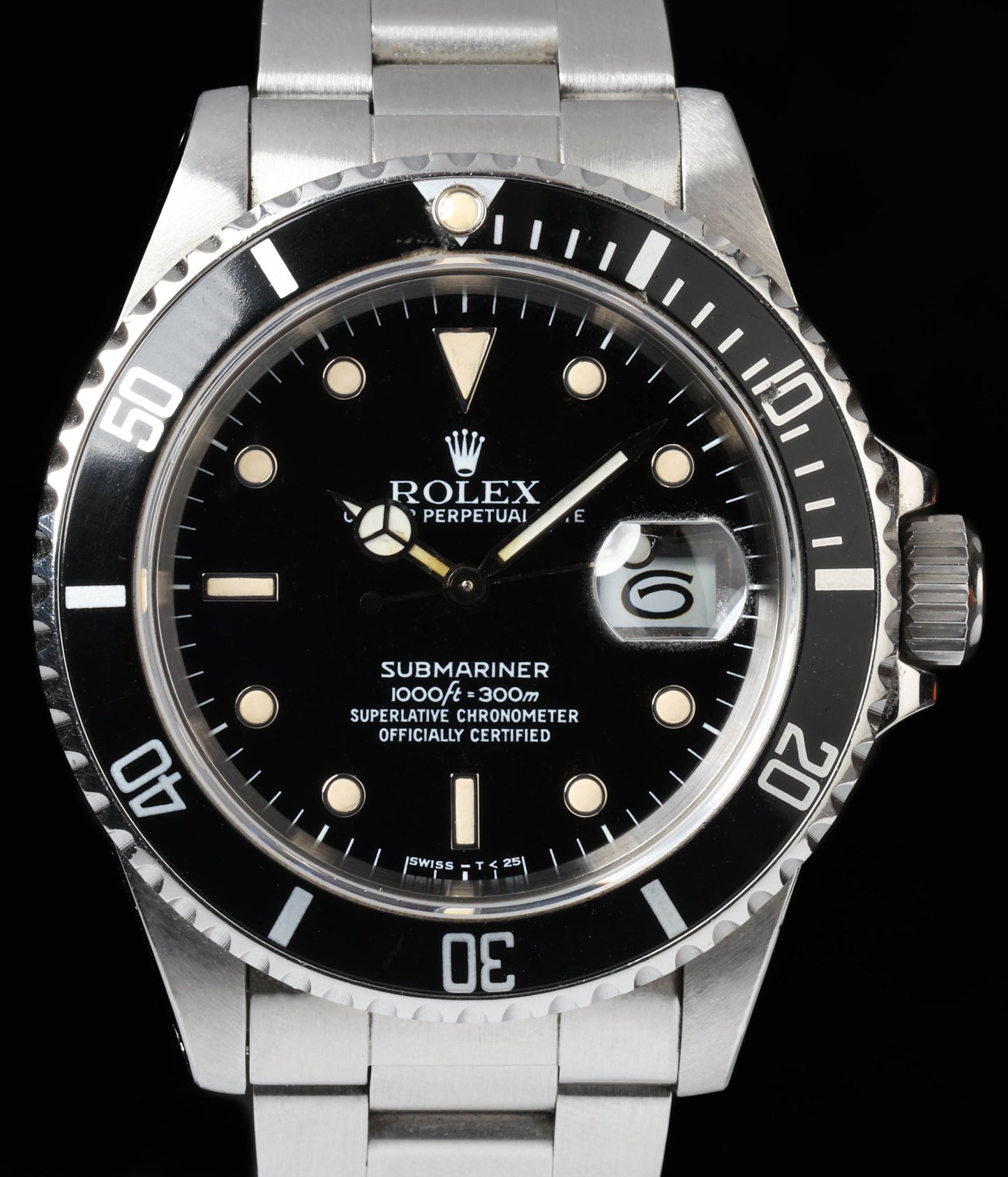 Pre-owned vintage Rolex Submariner 16610 40MM 1989 | Crown Vintage Watches