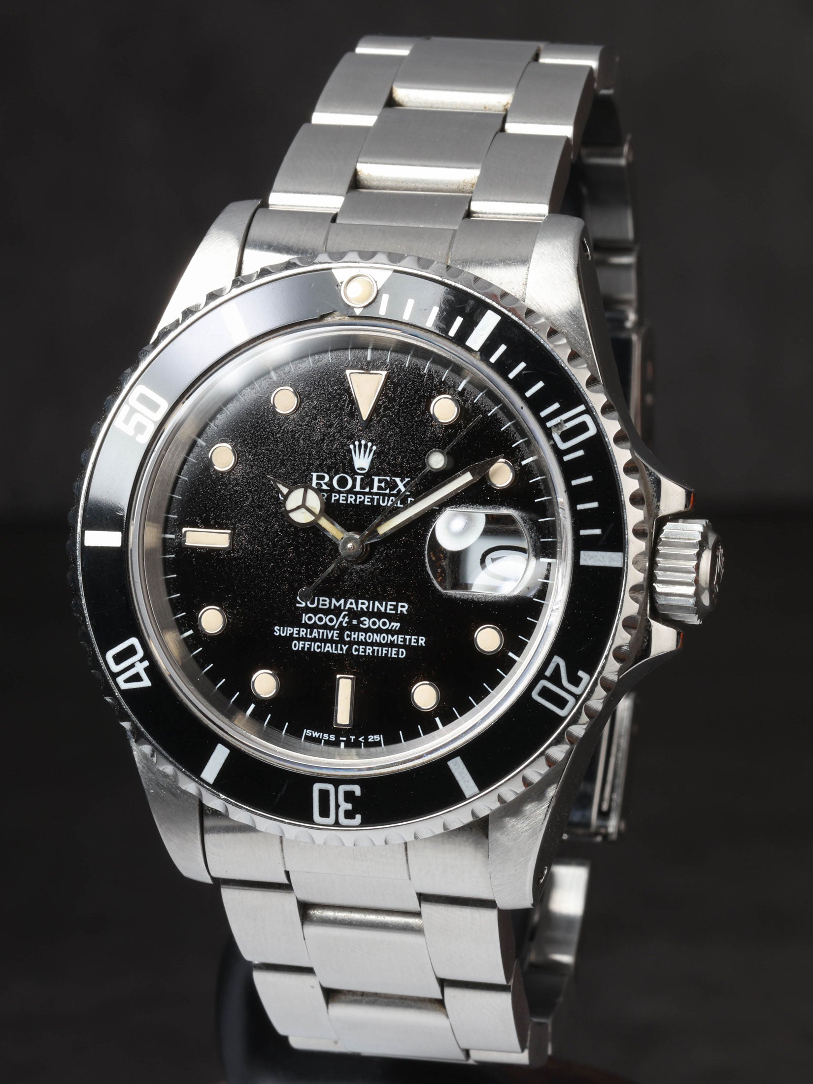 Pre-owned vintage Rolex Submariner 16610 40MM 1989 | Crown Vintage Watches