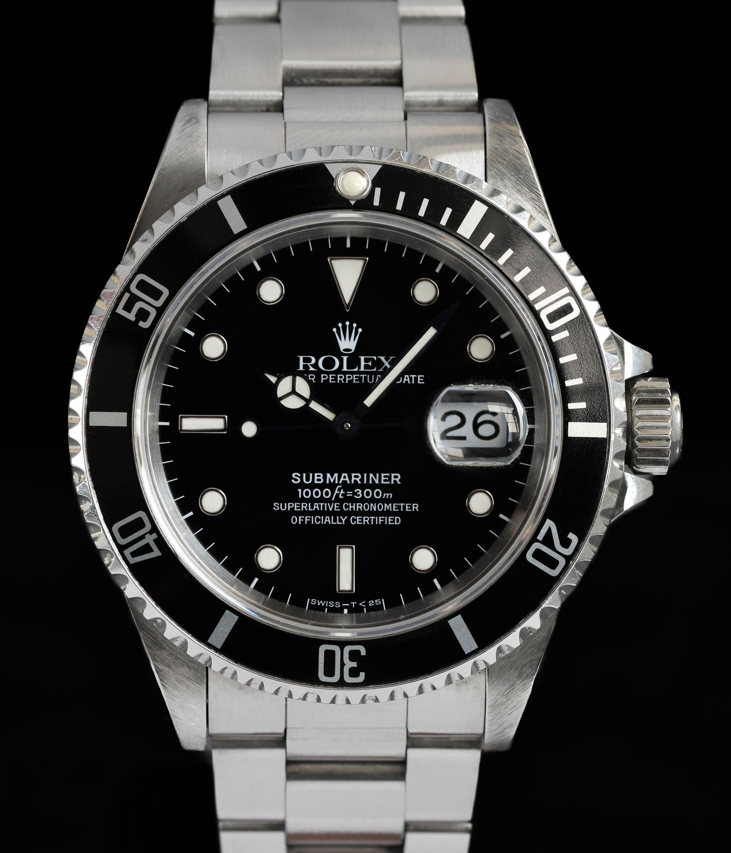 Vintage Rolex Submariner 16610 'Tritium Dial' 1994 | Crown Vintage Watches