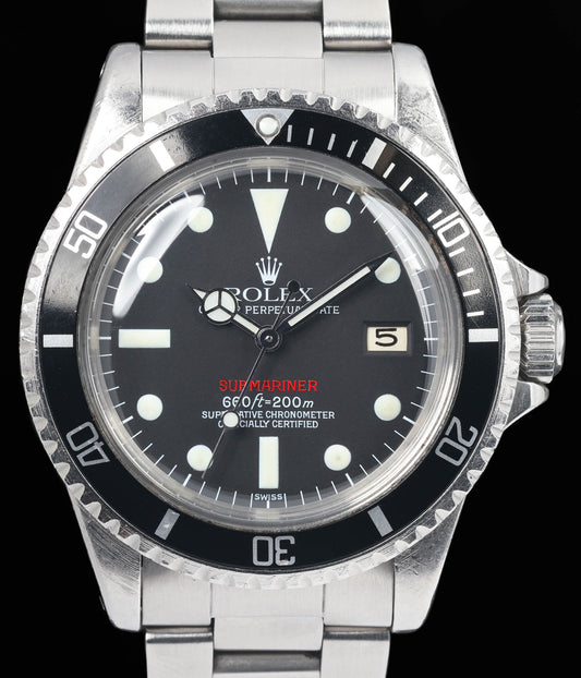 Preowned vintage Rolex Submariner 1680 'Red' Mark 8 1969 | Crown Vintage Watches