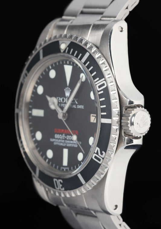 Preloved Rolex Submariner 1680 'Red' Mark 8 1971 Crown Vintage Watches