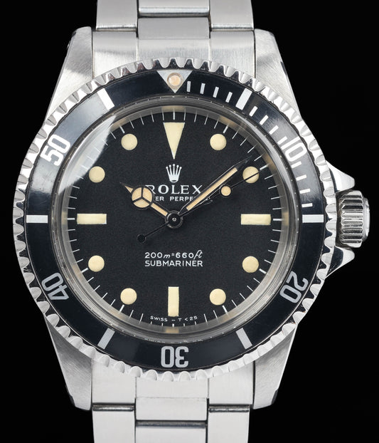 Preowned vintage Rolex Submariner 5513 'Meters First' 40mm 1967 | Crown Vintage Watches