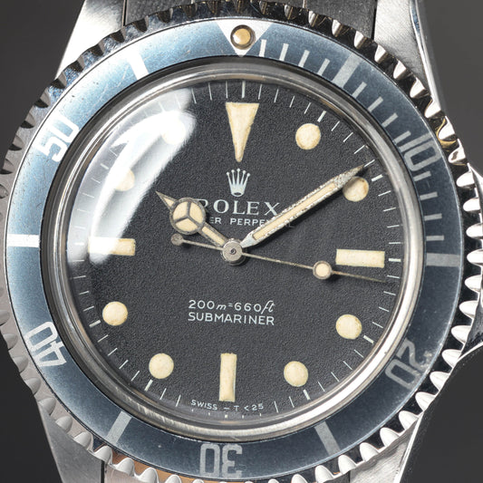 Preowned vintage Rolex Submariner 5513 'Meters First Dial' 40mm 1963 | Crown Vintage Watches