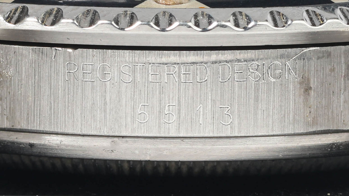 Preowned vintage Rolex Submariner 5513 'Serif Dial' 40mm 1978 | Crown Vintage Watches