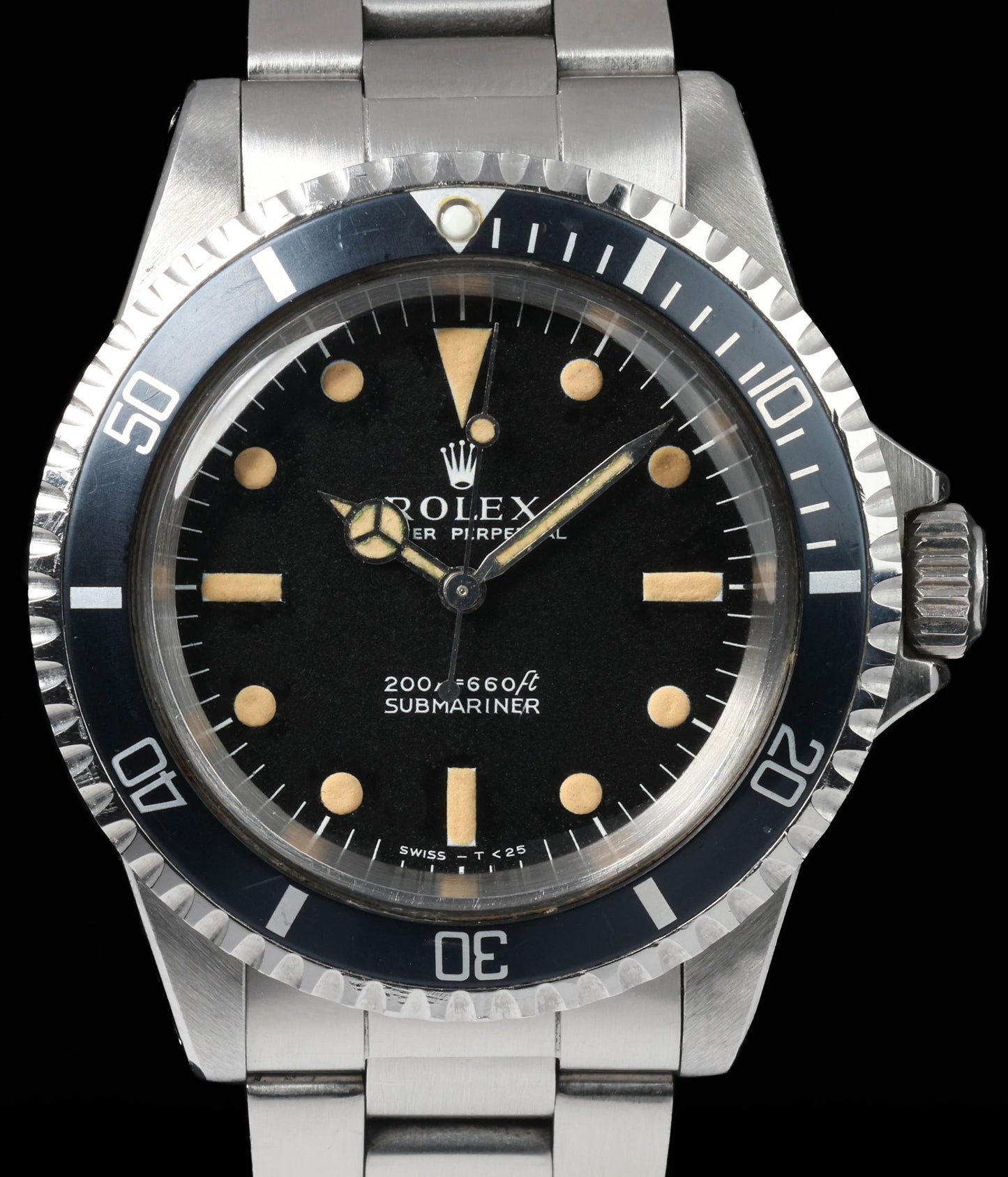 Pre-owned vintage Rolex Submariner 5513 'Zinc sulphide dial' 40MM 1966 Box & Papers | Crown Vintage Watches