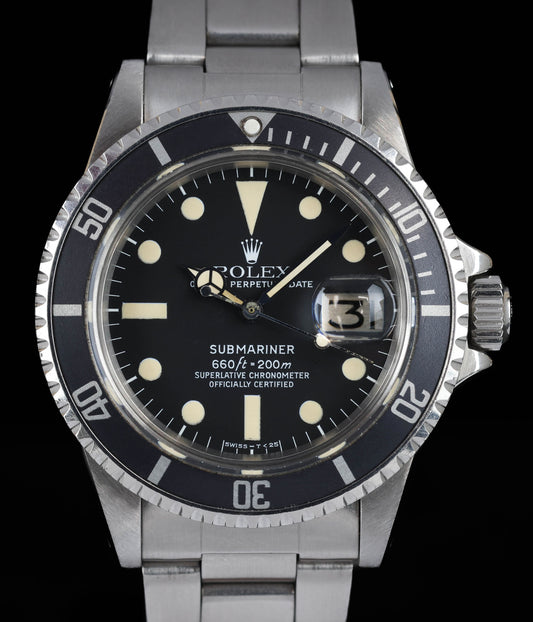 Pre-owned vintage Rolex Submariner Date 1680 MK1 1978 | Crown Vintage Watches