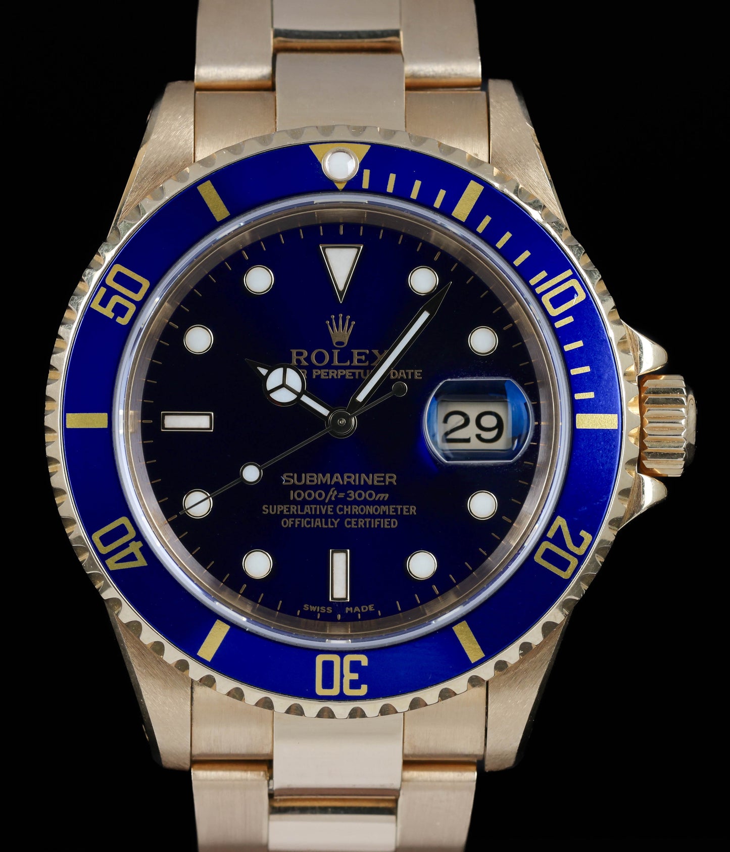 Rolex Submariner 16618LB 40mm Circa 2000 | Crown Vintage Watches