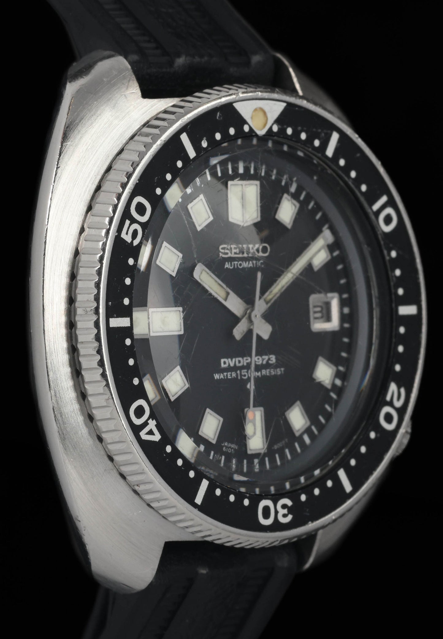 Pre-owned vintage Seiko 6105-8110 'DVDP73' Dry Valley Drilling Project 44MM 1974 | Crown Vintage Watches
