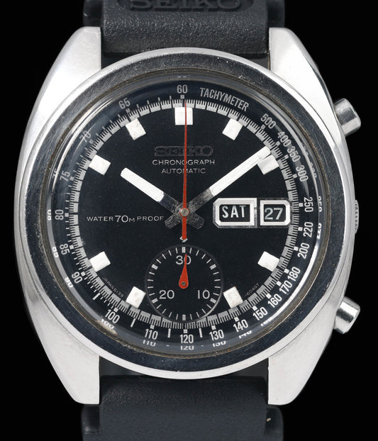 Preowned vintage Seiko Speedtimer 6139-6010 'Bruce Lee' 39mm 1969 | Crown Vintage Watches