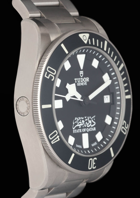 Preowned Tudor Pelagos "State of Qatar" 42MM 25600TN 2020 Box & Papers | Crown Vintage Watches