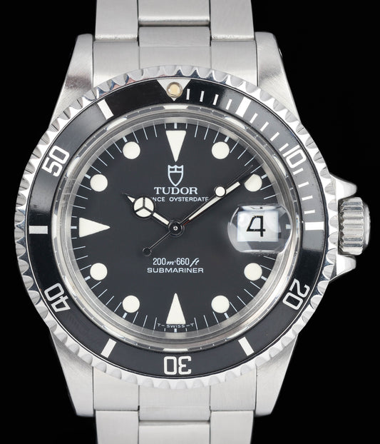 Preowned vintage Tudor Submariner 79090 Black 39mm 1989 | Crown Vintage Watches