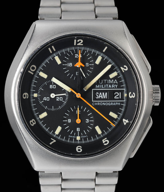 Pre-owned vintage Tutima Military Chronograph 'Fliegerchronograph' 798-002 43mm Circa 1980s | Crown Vintage Watches