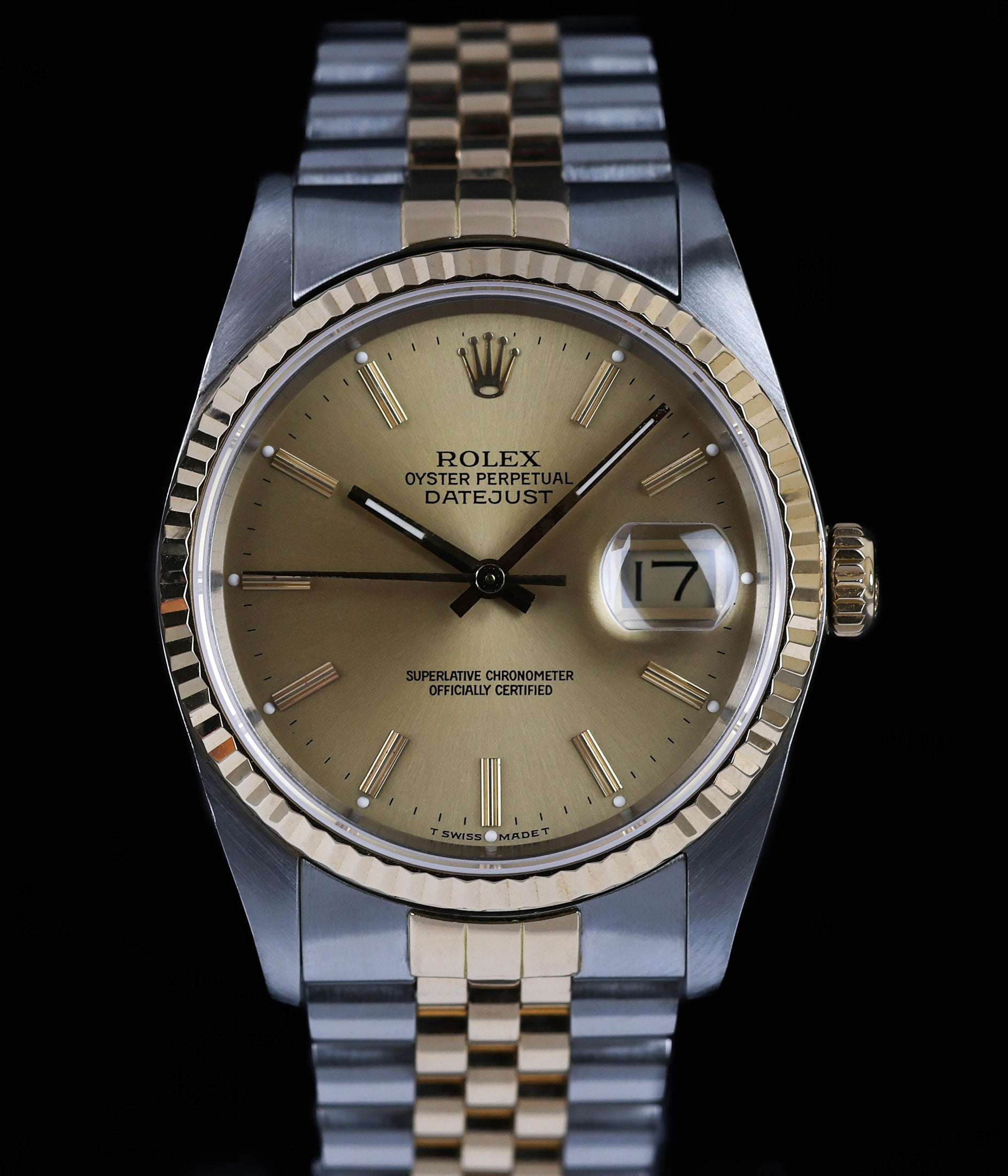 Rolex Datejust 36MM Champagne 16233 1988 Crown Vintage Watches