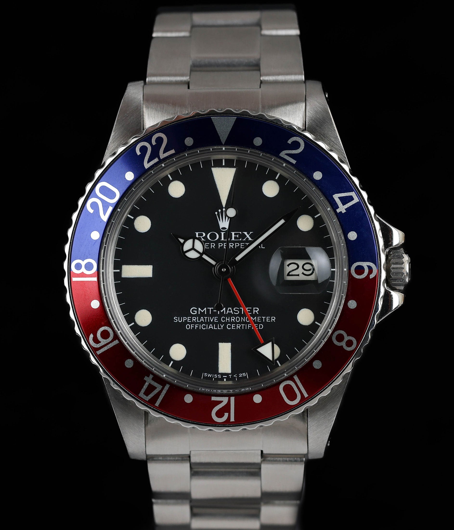 Rolex GMT Master 40mm 16750 1982 Crown Vintage Watches