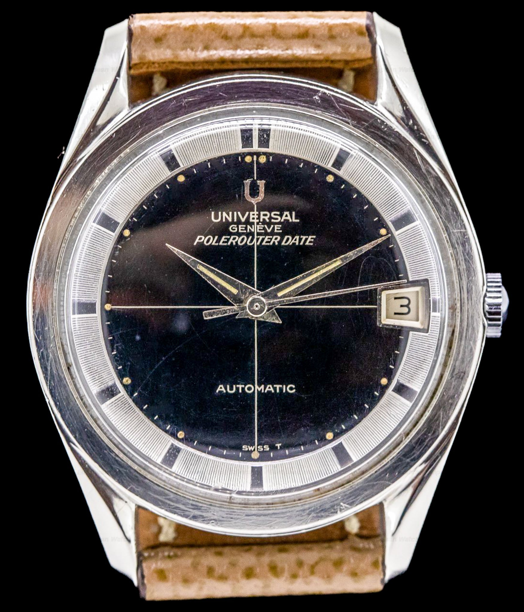 UNIVERSAL GENEVE POLEROUTER ビンテージ品！ Universal Genève Polerouter: The Arctic Airway's Horological Hero