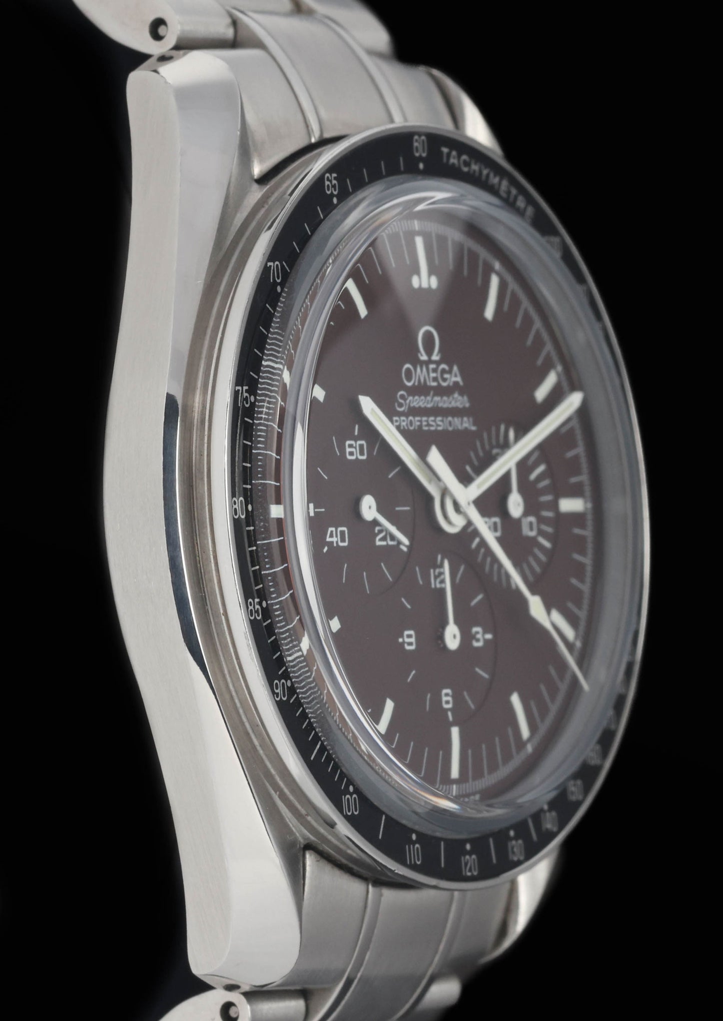 Preowned vintage Omega Speedmaster Professional 'Chocolate' 42MM Ref 311.30.42.30.13.001 Box & Papers Circa 2010 | Crown Vintage Watches