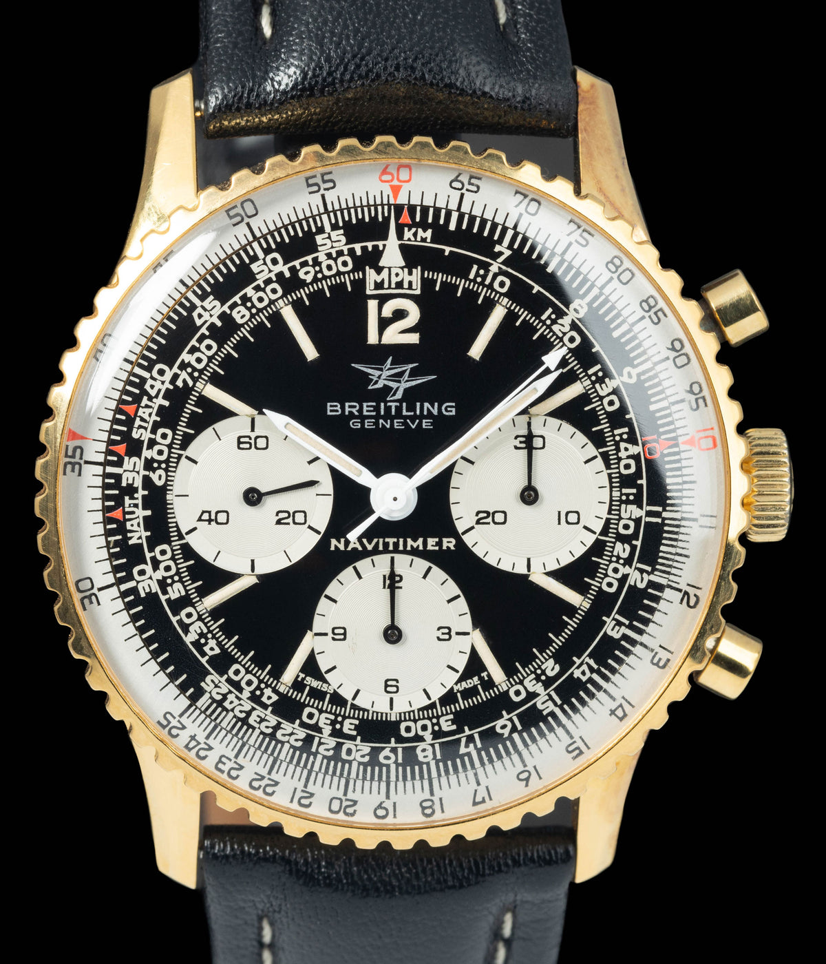 Preowned vintage Breitling Navitimer 806-36 'Big Eyes' 41mm 1970s | Crown Vintage Watches