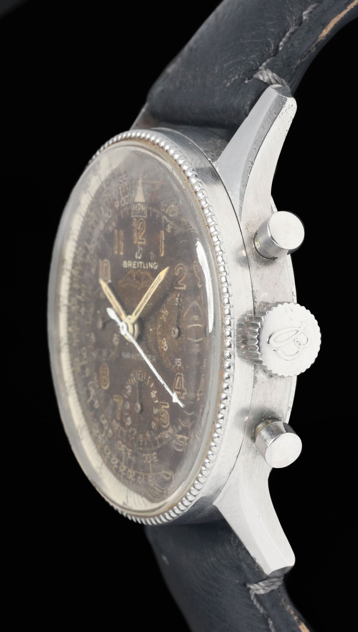 Preowned vintage Breitling Navitimer 806 Tropical AOPA Dial 41mm Late 1950s- Early 1960s | Crown Vintage Watches