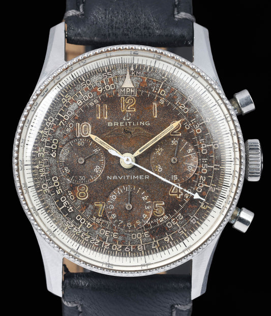 Preowned vintage Breitling Navitimer 806 Tropical AOPA Dial 41mm Late 1950s- Early 1960s | Crown Vintage Watches
