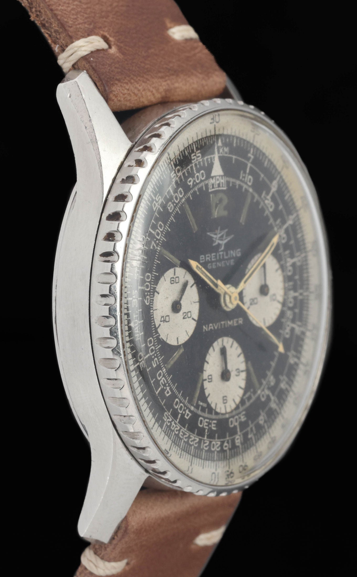 Preowned vintage Breitling Navitimer 806 Tropical Dial 41mm Circa 1960s Unpolished | Crown Vintage Watches