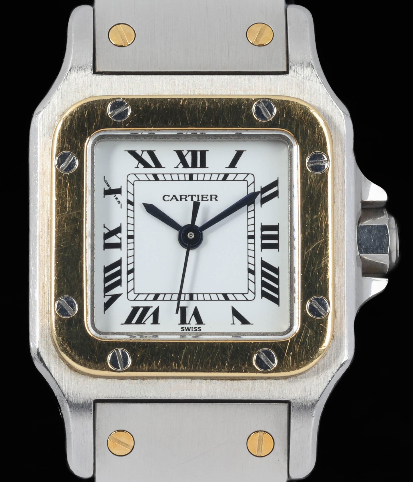 Preowned vintage Cartier Santos Carrée Automatic 24x35mm Circa 1990 | Crown Vintage Watches