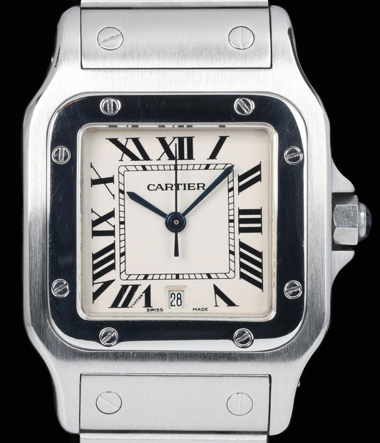 Preowned vintage Cartier Santos Galbee 1564 29x41mm 2000s  Crown Vintage Watches