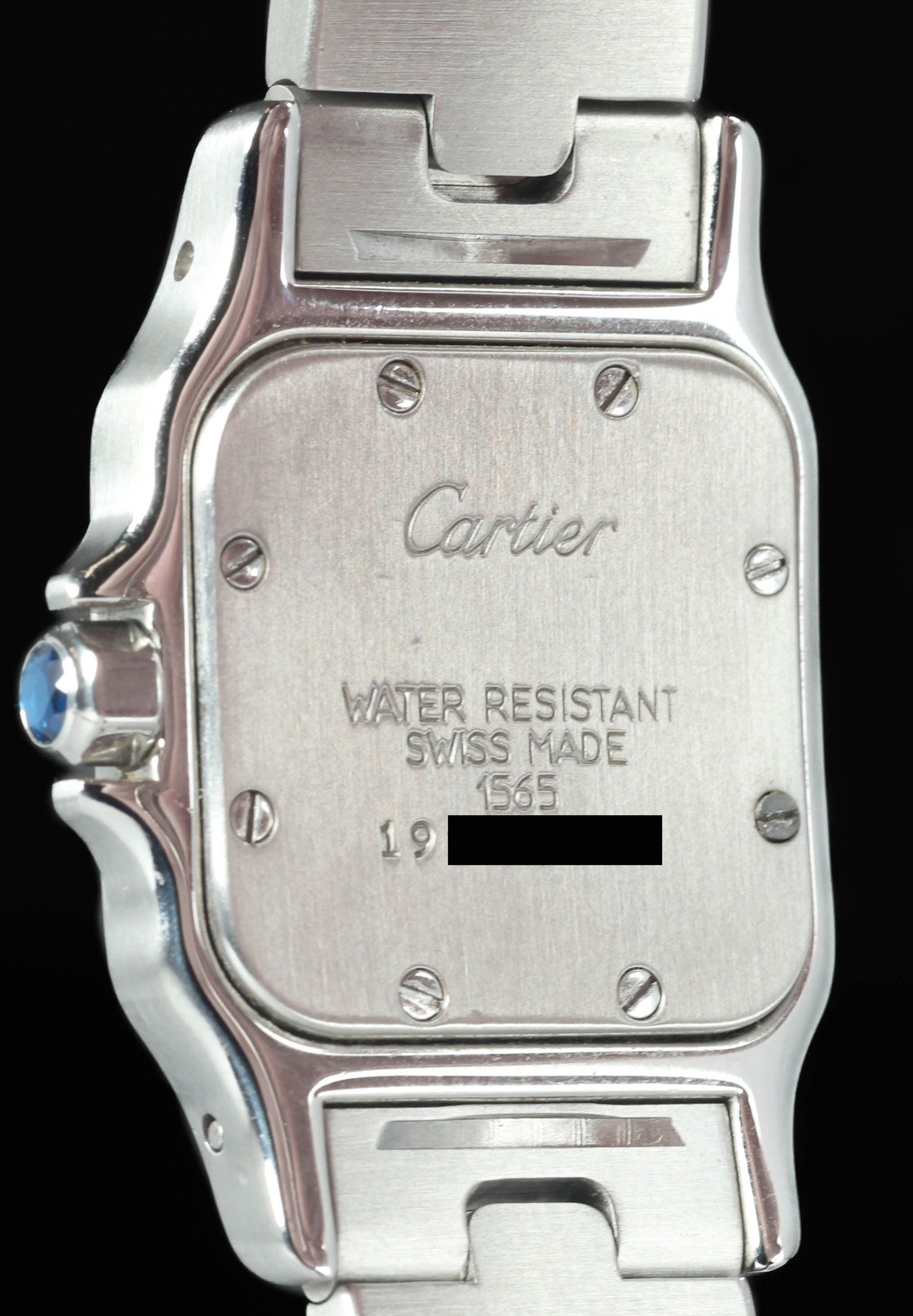 Preowned vintage Cartier Santos Galbee 1565 24x35mm 2000s | Crown Vintage Watches